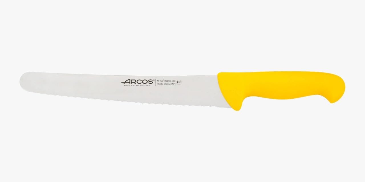 Pastry Knife/Cake Knife 10 Inches Nitrum Stainless Steel and 250 mm blade. Cut, section, and slice bases for cakes Ergonomic Polypropylene Handle. Series 2900. Color Black