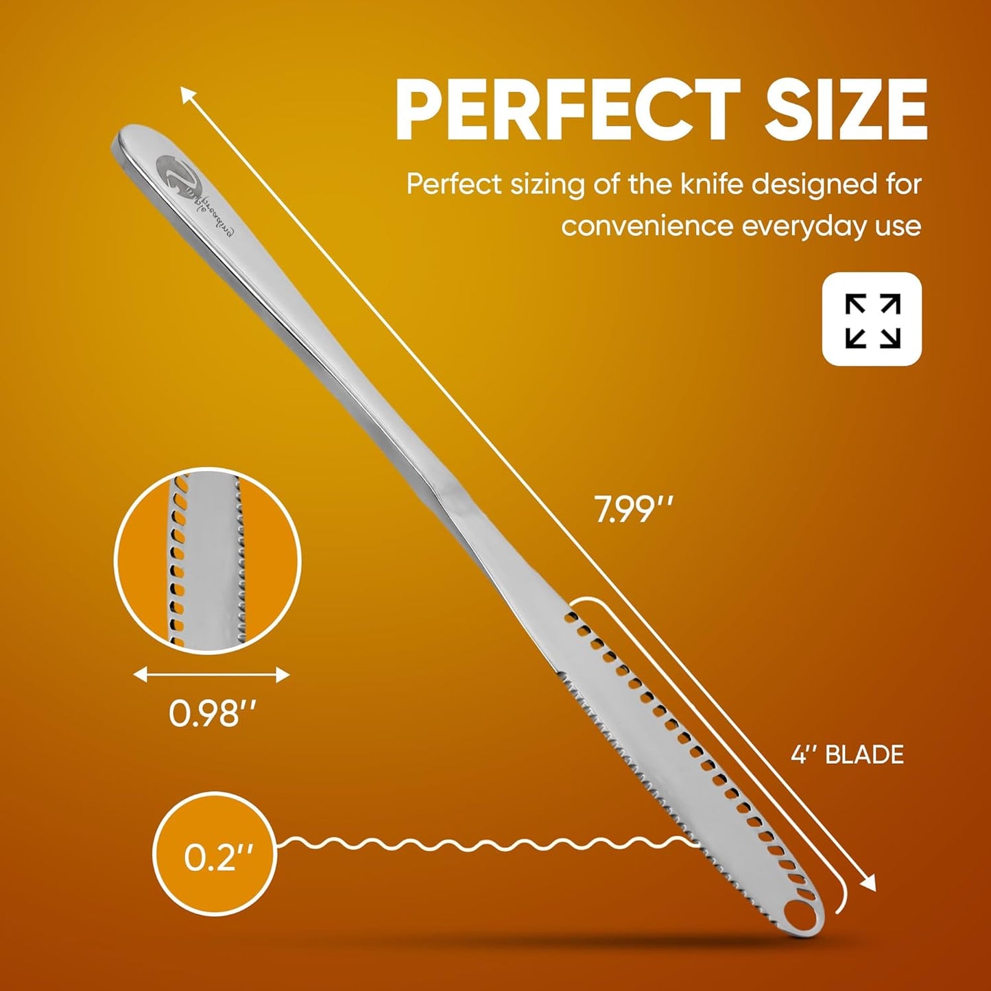 Stainless Steel Butter Spreader, Butter Knife - 3 in 1 Kitchen Gadgets (1)