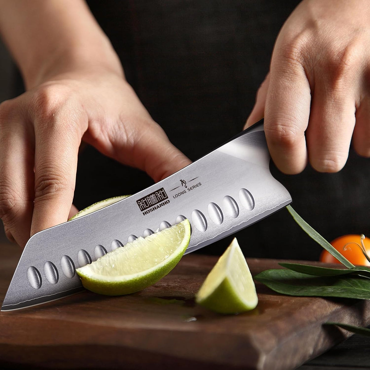 7 Inch Japanese Chef Knife, Ultra Sharp Kitchen Santoku Knives
