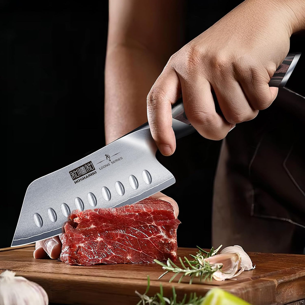 7 Inch Japanese Chef Knife, Ultra Sharp Kitchen Santoku Knives