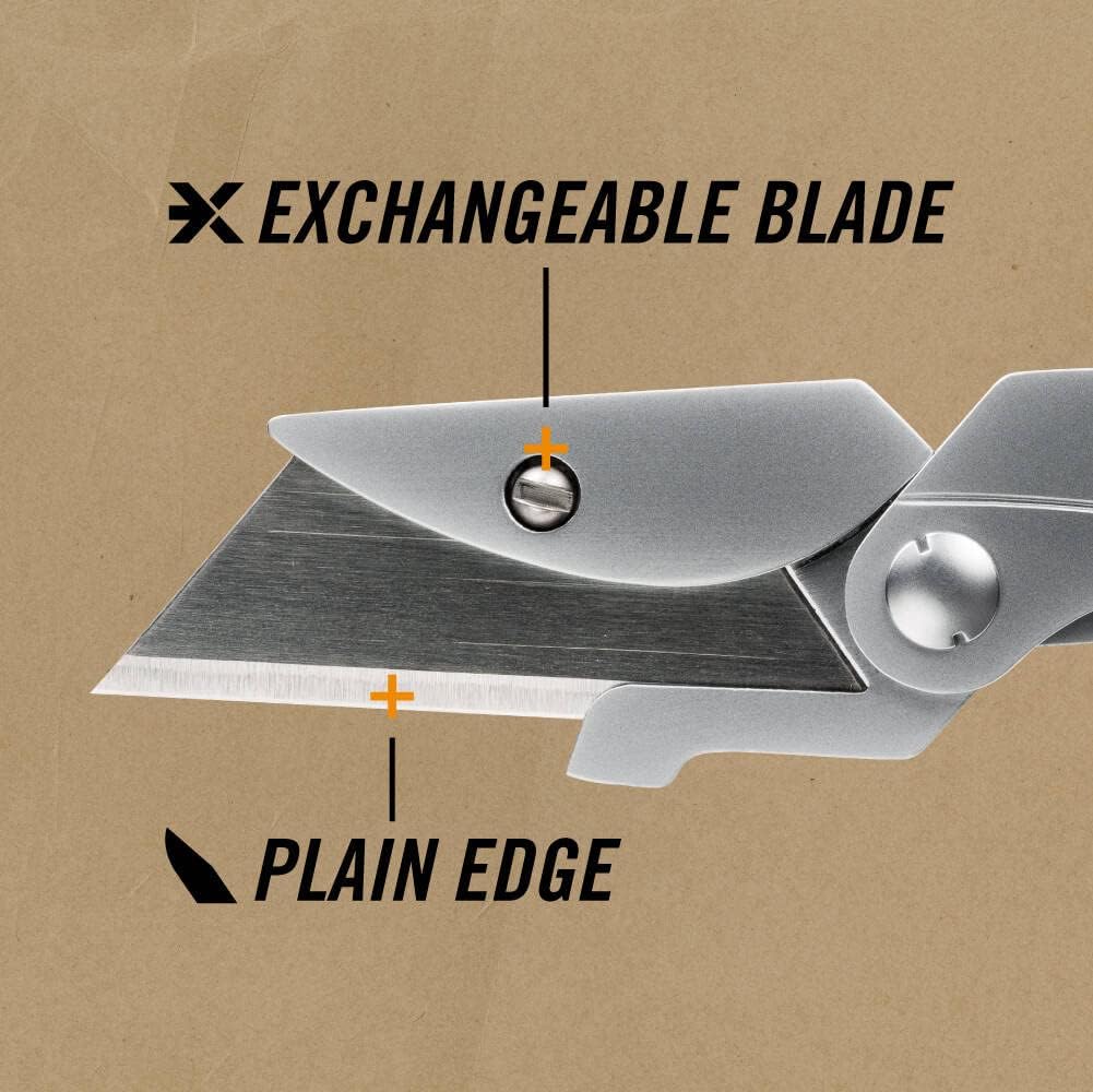 Gear EAB Lite Pocket Razor Knife with Money Clip - EDC Gear Folding Stainless Steel Utility Knife with Box Cutter Blade for Everyday Carry