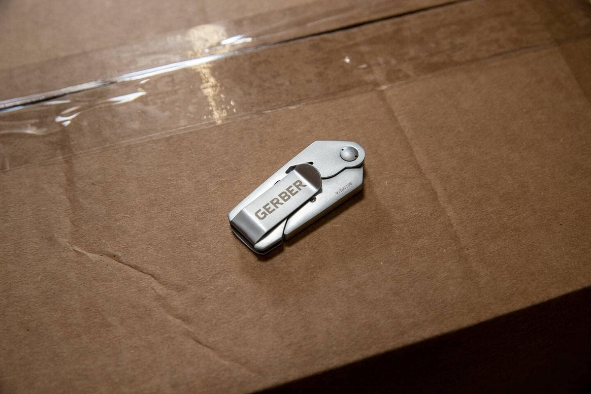 Gear EAB Lite Pocket Razor Knife with Money Clip - EDC Gear Folding Stainless Steel Utility Knife with Box Cutter Blade for Everyday Carry