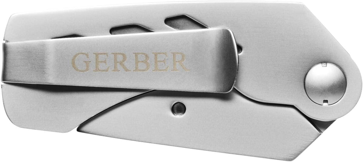 Gear EAB Lite Pocket Razor Knife with Money Clip - EDC Gear Folding Stainless Steel Utility Knife with Box Cutter Blade for Everyday Carry