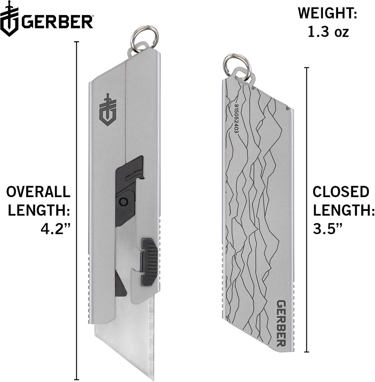 Gear EAB Lite Pocket Razor Knife with Money Clip - EDC Gear Folding Stainless Steel Utility Knife with Box Cutter Blade for Everyday Carry