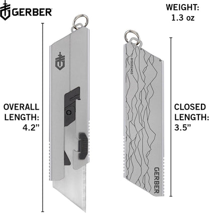 Gear EAB Lite Pocket Razor Knife with Money Clip - EDC Gear Folding Stainless Steel Utility Knife with Box Cutter Blade for Everyday Carry
