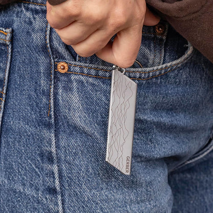 Gear EAB Lite Pocket Razor Knife with Money Clip - EDC Gear Folding Stainless Steel Utility Knife with Box Cutter Blade for Everyday Carry