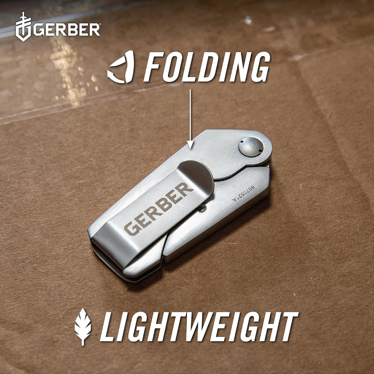 Gear EAB Lite Pocket Razor Knife with Money Clip - EDC Gear Folding Stainless Steel Utility Knife with Box Cutter Blade for Everyday Carry