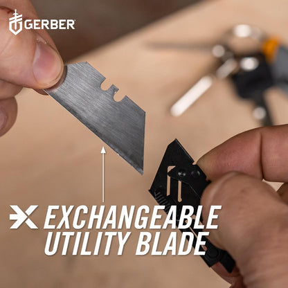 Gear EAB Lite Pocket Razor Knife with Money Clip - EDC Gear Folding Stainless Steel Utility Knife with Box Cutter Blade for Everyday Carry