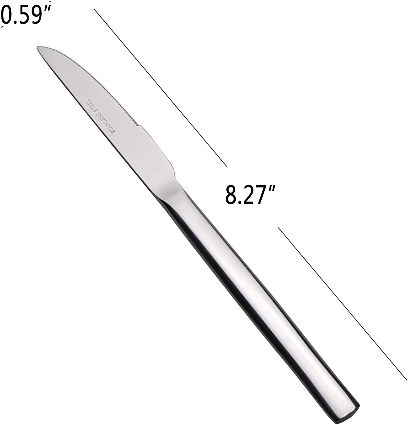 Stainless Steel Steak Knife/Dinner Knife, Set of 8