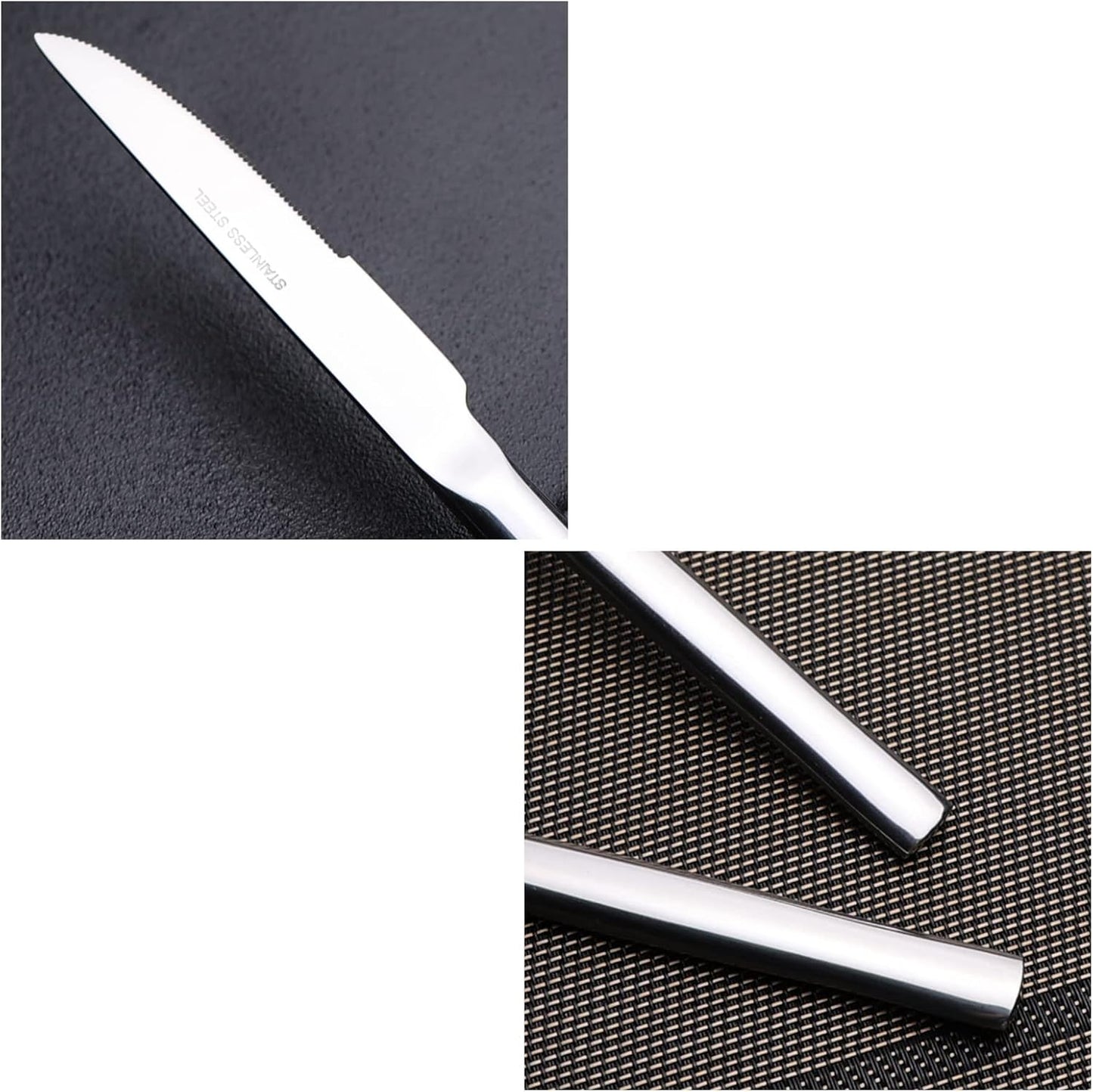 Stainless Steel Steak Knife/Dinner Knife, Set of 8