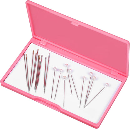 Magnetic Needles Case: 4.3' Portable Hand Sewing Needle Case Pin Holder for Home & Travel - Small Magnetic Box for Knife Blades, Pins, Cross Stitch Supplies Organizer