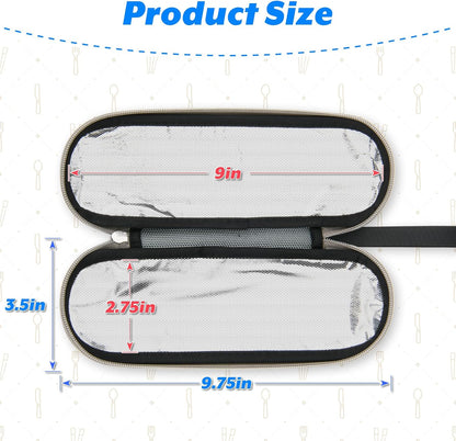 Cosmos Portable Travel Felt Tableware Carrying Storage Case Zipper Bag for Cutlery Kit Flatware Chopsticks Spoon Fork in Camping Travel Picnic Office