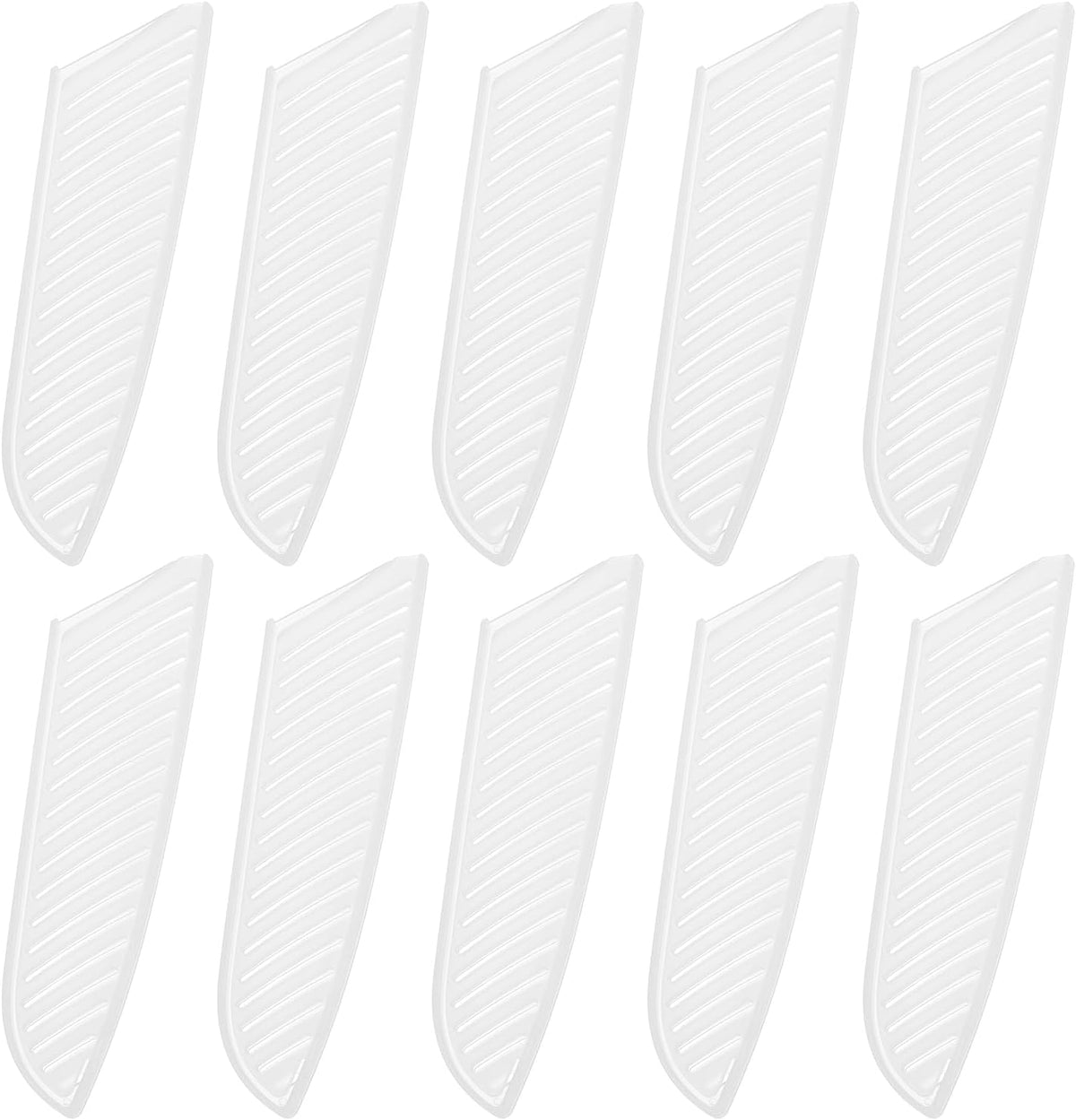 10Pcs Knife Cover Sleeves Blade Edge Guards for 7" Santoku Knife Protector Universal Knife Sheath for Kitchen, White