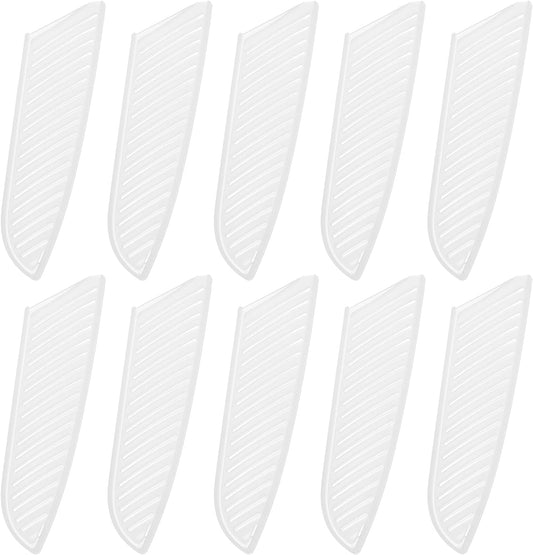 10Pcs Knife Cover Sleeves Blade Edge Guards for 7" Santoku Knife Protector Universal Knife Sheath for Kitchen, White