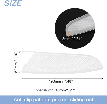 10Pcs Knife Cover Sleeves Blade Edge Guards for 7" Santoku Knife Protector Universal Knife Sheath for Kitchen, White