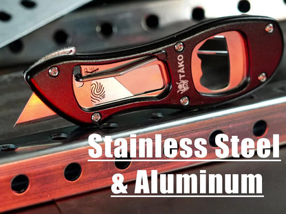 Tako X2- Retractable Utility Knife, Quick Change, Instant Extra Blade Access, Box Cutter, Pocket Knife, Compact