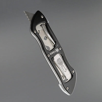 Tako X2- Retractable Utility Knife, Quick Change, Instant Extra Blade Access, Box Cutter, Pocket Knife, Compact
