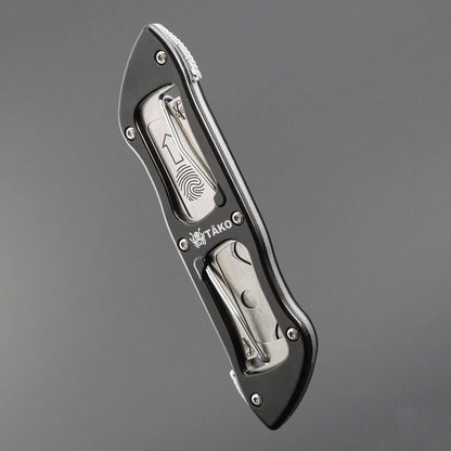 Tako X2- Retractable Utility Knife, Quick Change, Instant Extra Blade Access, Box Cutter, Pocket Knife, Compact
