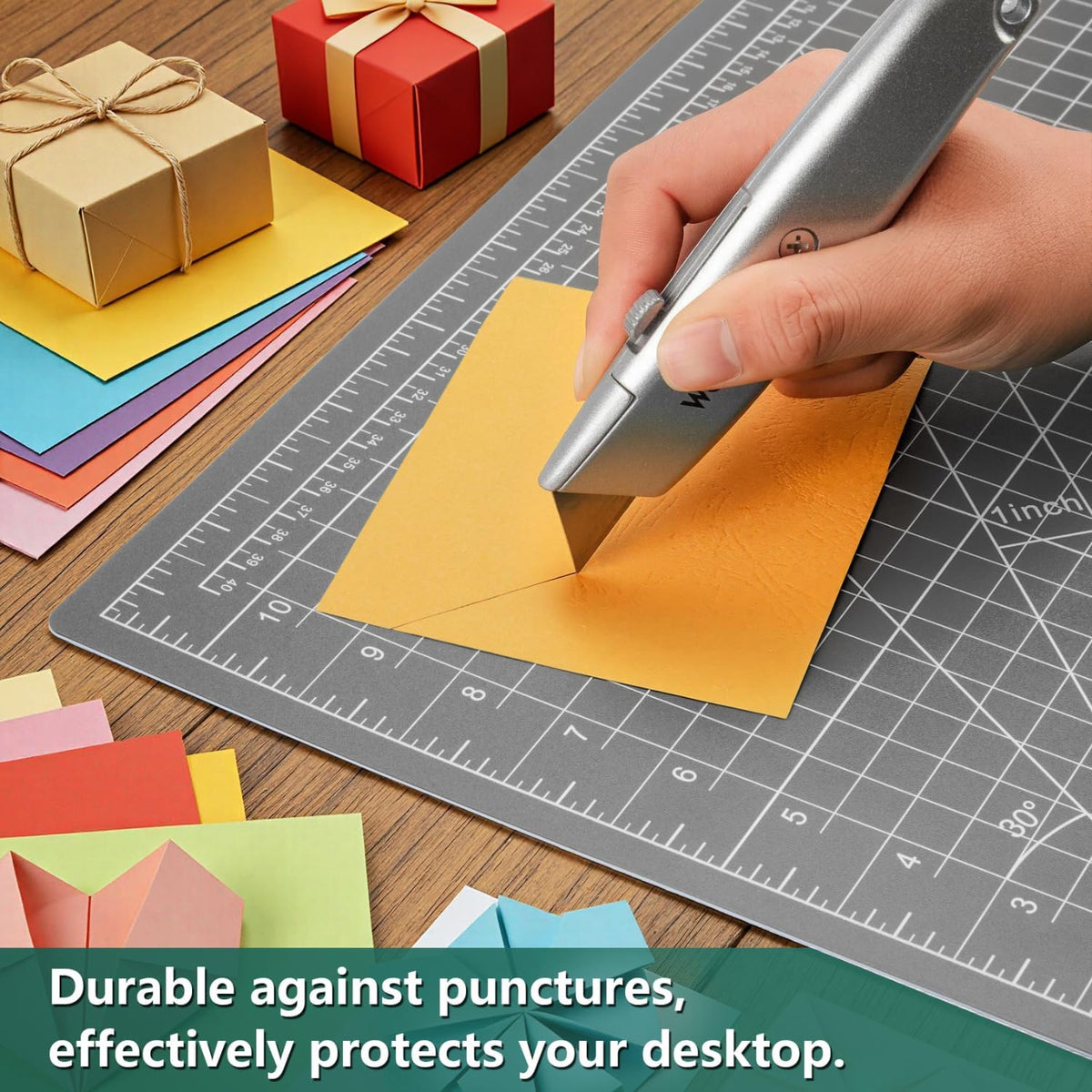12" x 18" Art Self Healing PVC Cutting Mat, Double Sided, Gridded Rotary Cutting Board for Craft, Fabric, Quilting, Sewing, Scrapbooking Project……