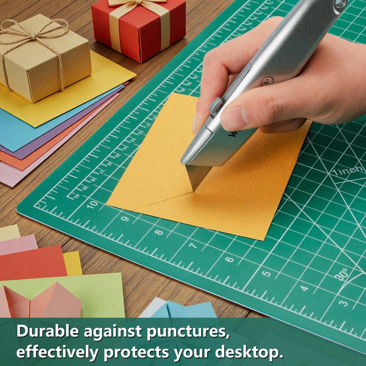 12" x 18" Art Self Healing PVC Cutting Mat, Double Sided, Gridded Rotary Cutting Board for Craft, Fabric, Quilting, Sewing, Scrapbooking Project……