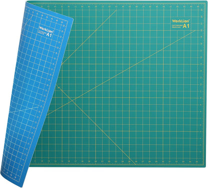 12" x 18" Art Self Healing PVC Cutting Mat, Double Sided, Gridded Rotary Cutting Board for Craft, Fabric, Quilting, Sewing, Scrapbooking Project……