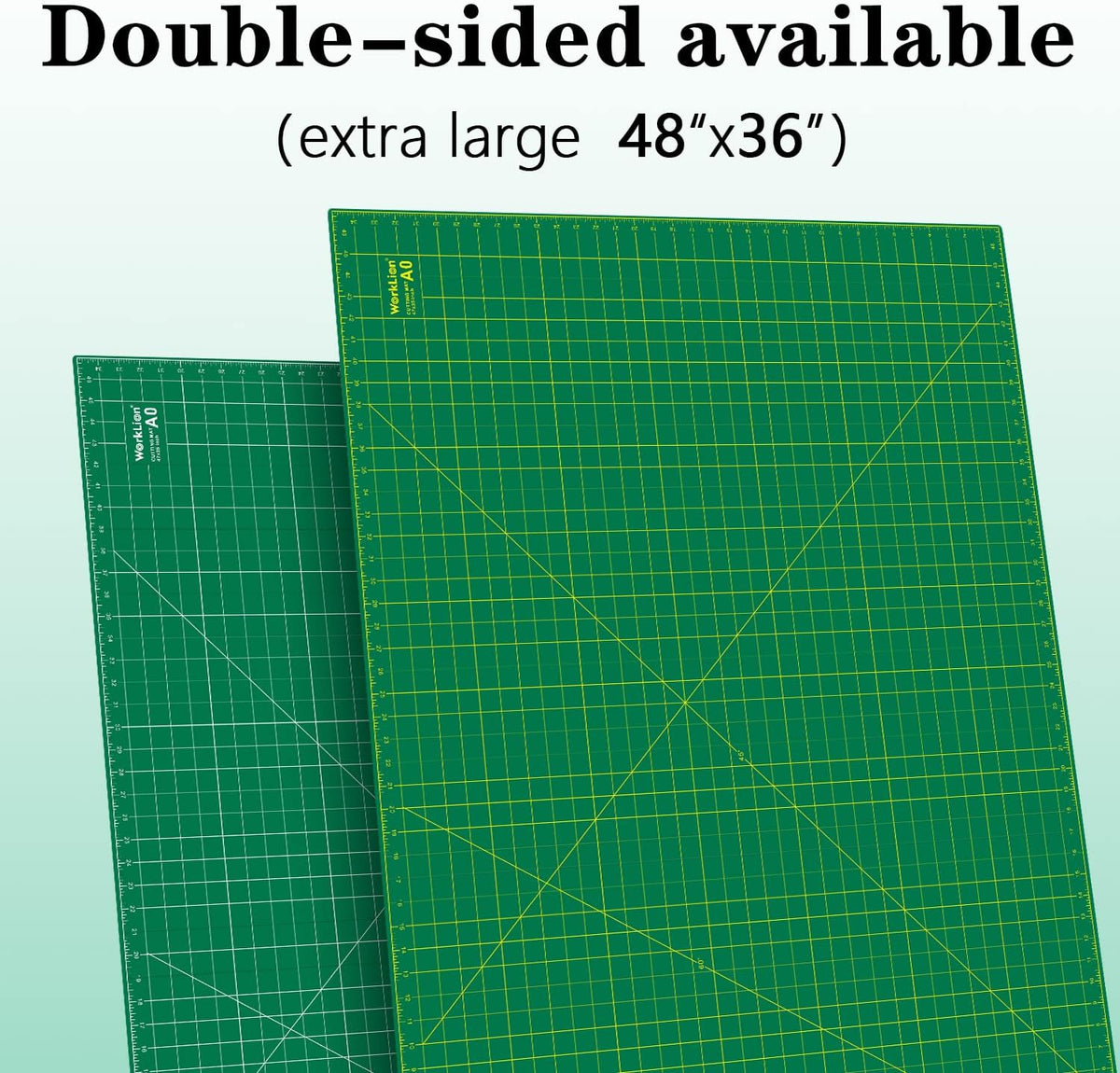 12" x 18" Art Self Healing PVC Cutting Mat, Double Sided, Gridded Rotary Cutting Board for Craft, Fabric, Quilting, Sewing, Scrapbooking Project……