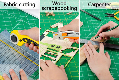 12" x 18" Art Self Healing PVC Cutting Mat, Double Sided, Gridded Rotary Cutting Board for Craft, Fabric, Quilting, Sewing, Scrapbooking Project……
