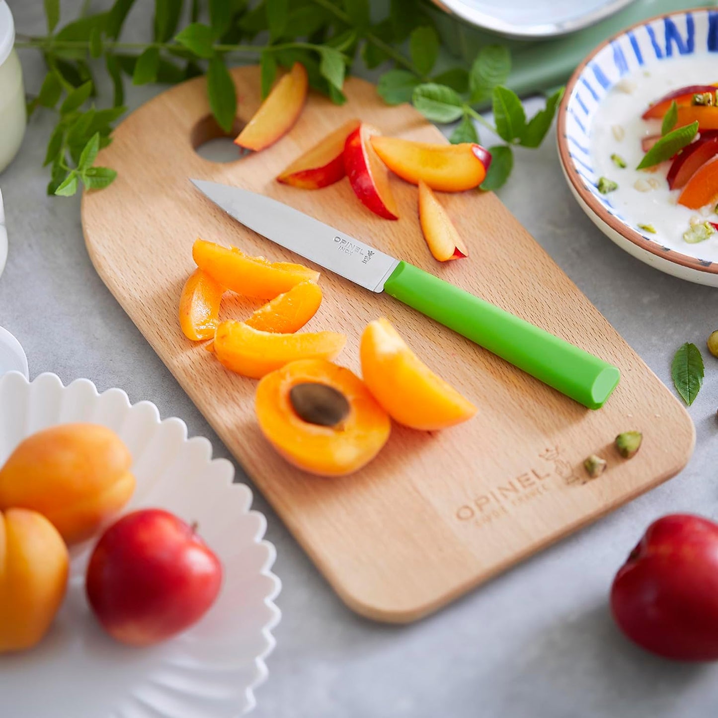 Les Essentials+ No. 312 Paring Knife, Corrosion Resistant + Dishwasher Safe, Made in France, Blue