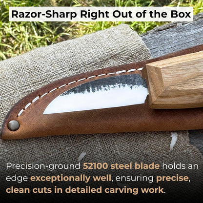 Sharky Detail Wood Carving Knife Blade 1.97 In (5 cm)