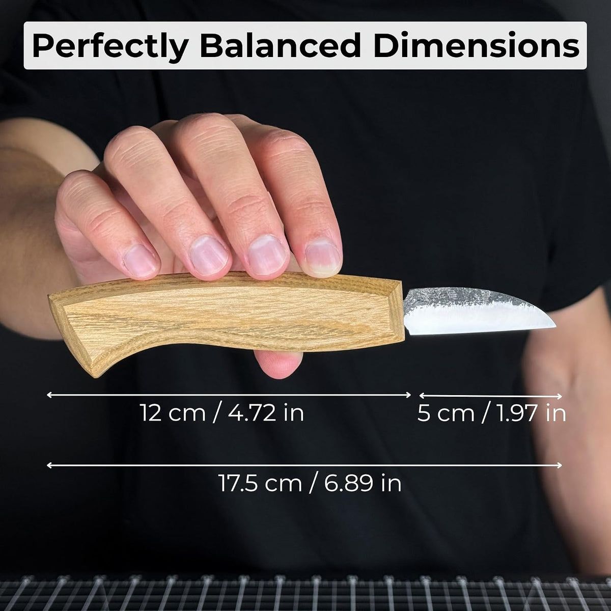 Sharky Detail Wood Carving Knife Blade 1.97 In (5 cm)