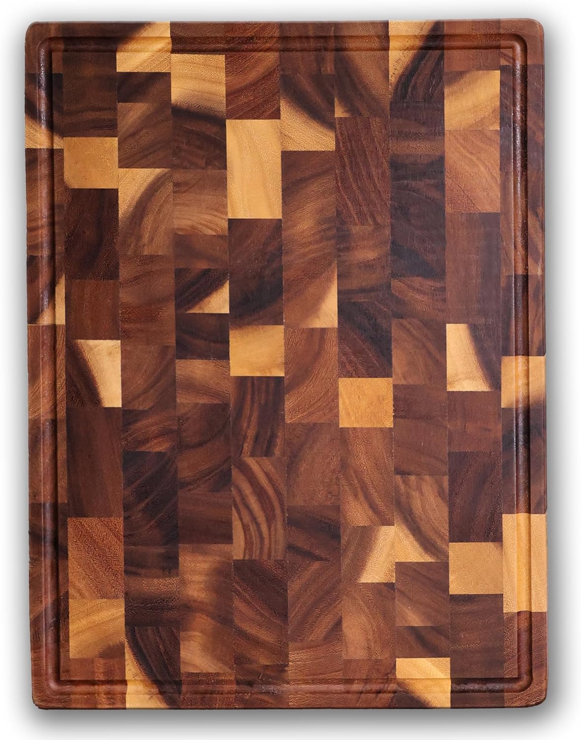 Wood Cutting Board for Kitchen,Walnut Chopping Board with Gift Box,Butcher Block Cutting Board with Juice Grooves & Handles,15.8"x11"x1"