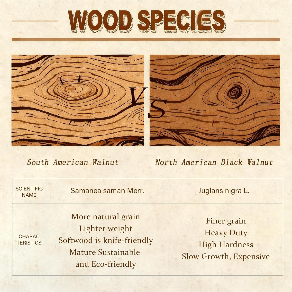 Wood Cutting Board for Kitchen,Walnut Chopping Board with Gift Box,Butcher Block Cutting Board with Juice Grooves & Handles,15.8"x11"x1"