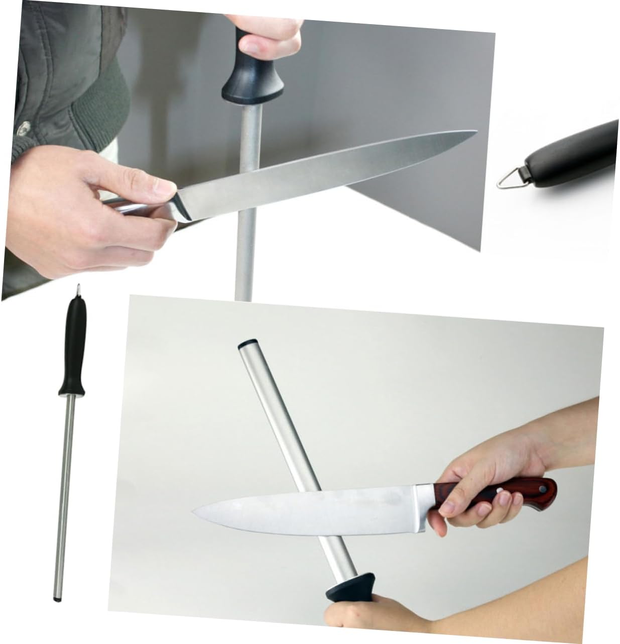 Sharpening Stick Diamond Carbon Steel for Kitchen Knives Swords Honing Rod Blade Sharpener