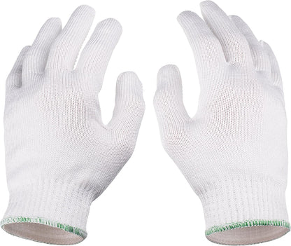 Superior Heavy Duty Cut Resistant Work Gloves with Grip Dots, Level 5 | Durable Cut Proof Gloves, Reinforced Protection, Secure Grip, Breathable, Machine Washable, For Chefs Wood Carving & Glass