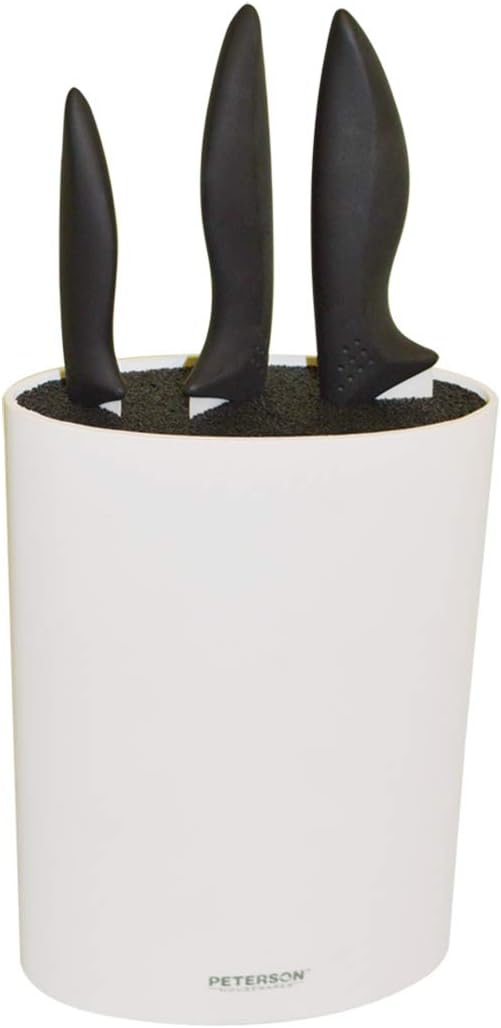 Peterson Housewares Utility Knife Block, Black