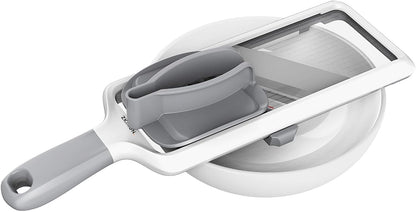 ZKIRON Adjustable Handheld Mandoline Slicer for Kitchen, Ready to Use