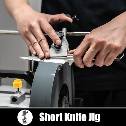 Sharpening Accessory Kit for Wet Sharpening System, Long knife Jig, Short Knife JIg, Axe Jig, and scissors jig, Compatible with Tormek, Wen, , Bucktool, Jet Wet Sharpener and Bench Grinders