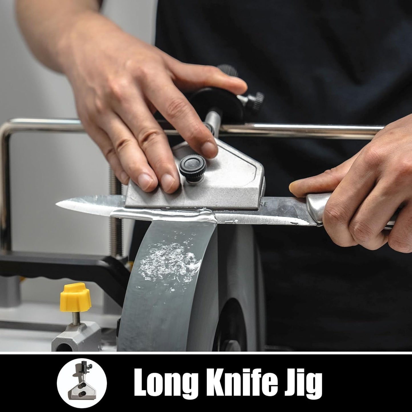 Sharpening Accessory Kit for Wet Sharpening System, Long knife Jig, Short Knife JIg, Axe Jig, and scissors jig, Compatible with Tormek, Wen, , Bucktool, Jet Wet Sharpener and Bench Grinders