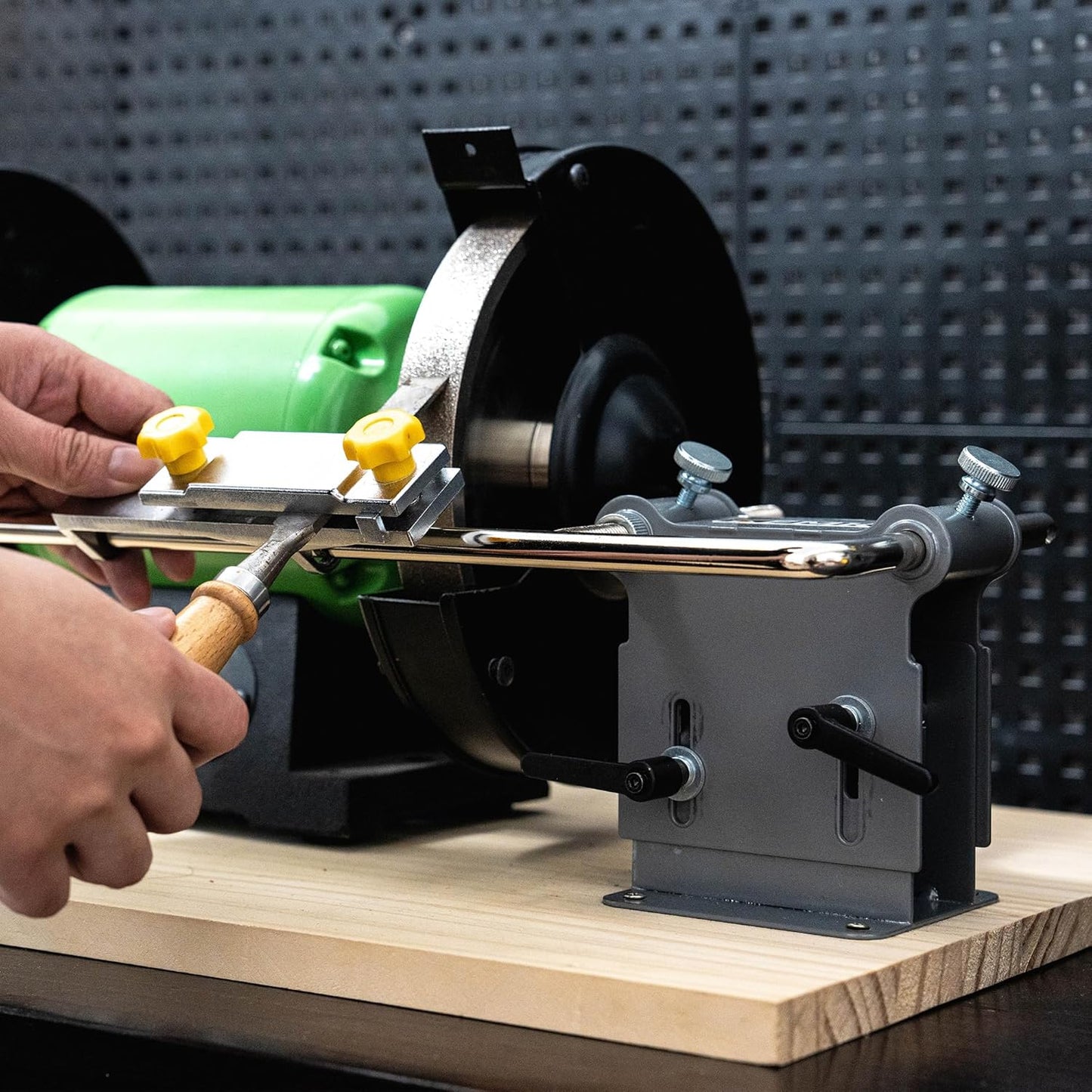 Sharpening Accessory Kit for Wet Sharpening System, Long knife Jig, Short Knife JIg, Axe Jig, and scissors jig, Compatible with Tormek, Wen, , Bucktool, Jet Wet Sharpener and Bench Grinders