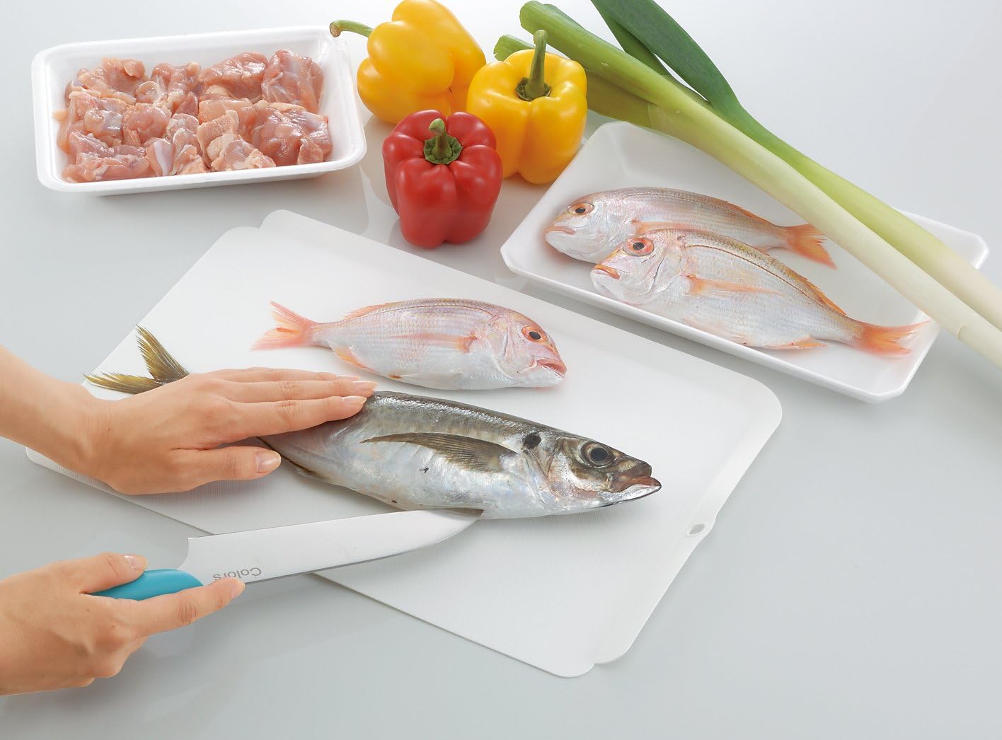 Chemical Cutting Board, Color Coding, Set of 4