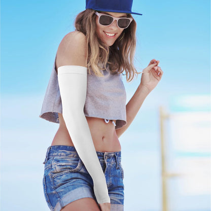 Sun Protection Cooling Arm Sleeves with Thumb Holes - Gardening Outdoors Sports Workouts Sunscreen Arm Sleeves