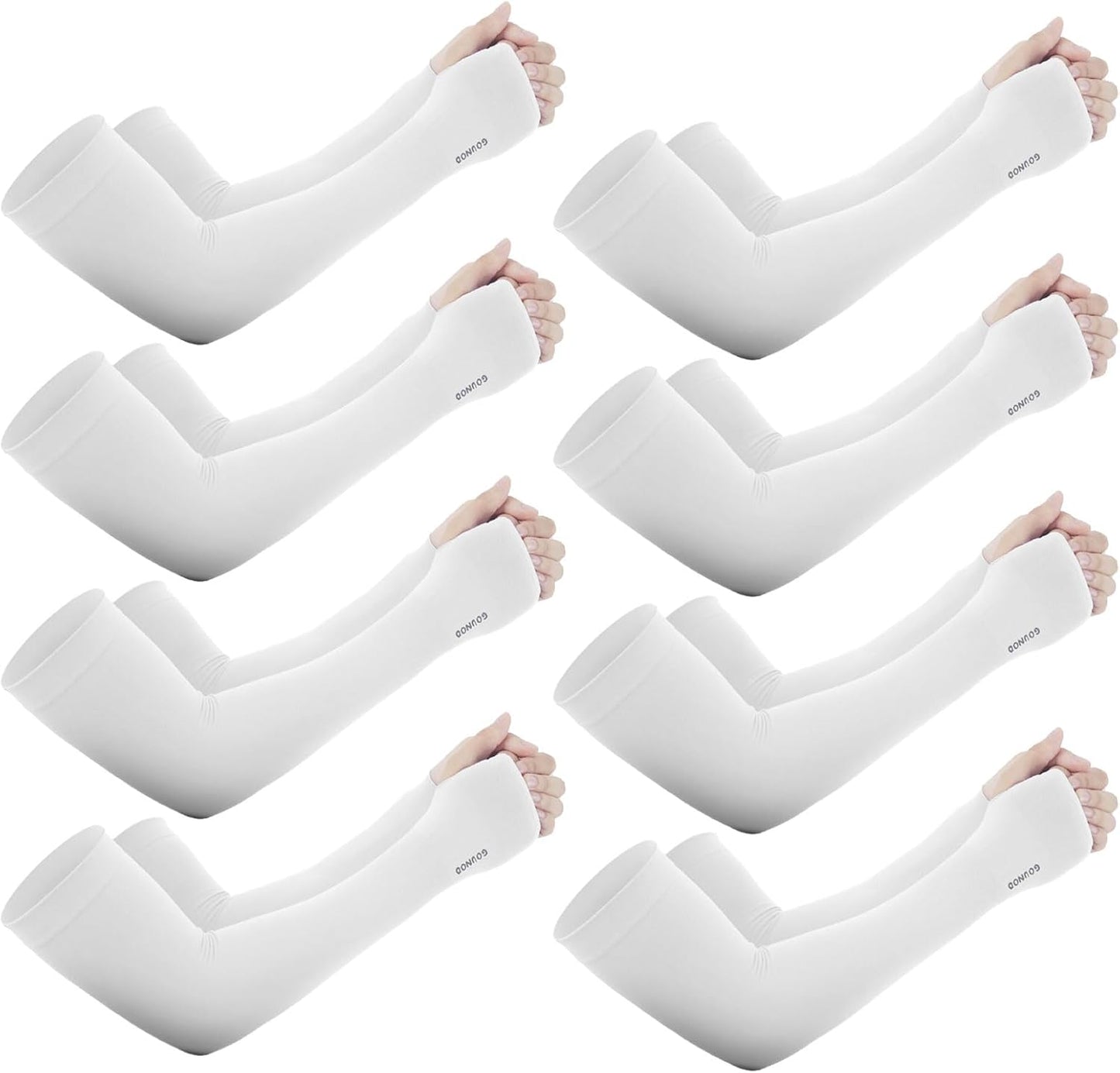 Sun Protection Cooling Arm Sleeves with Thumb Holes - Gardening Outdoors Sports Workouts Sunscreen Arm Sleeves