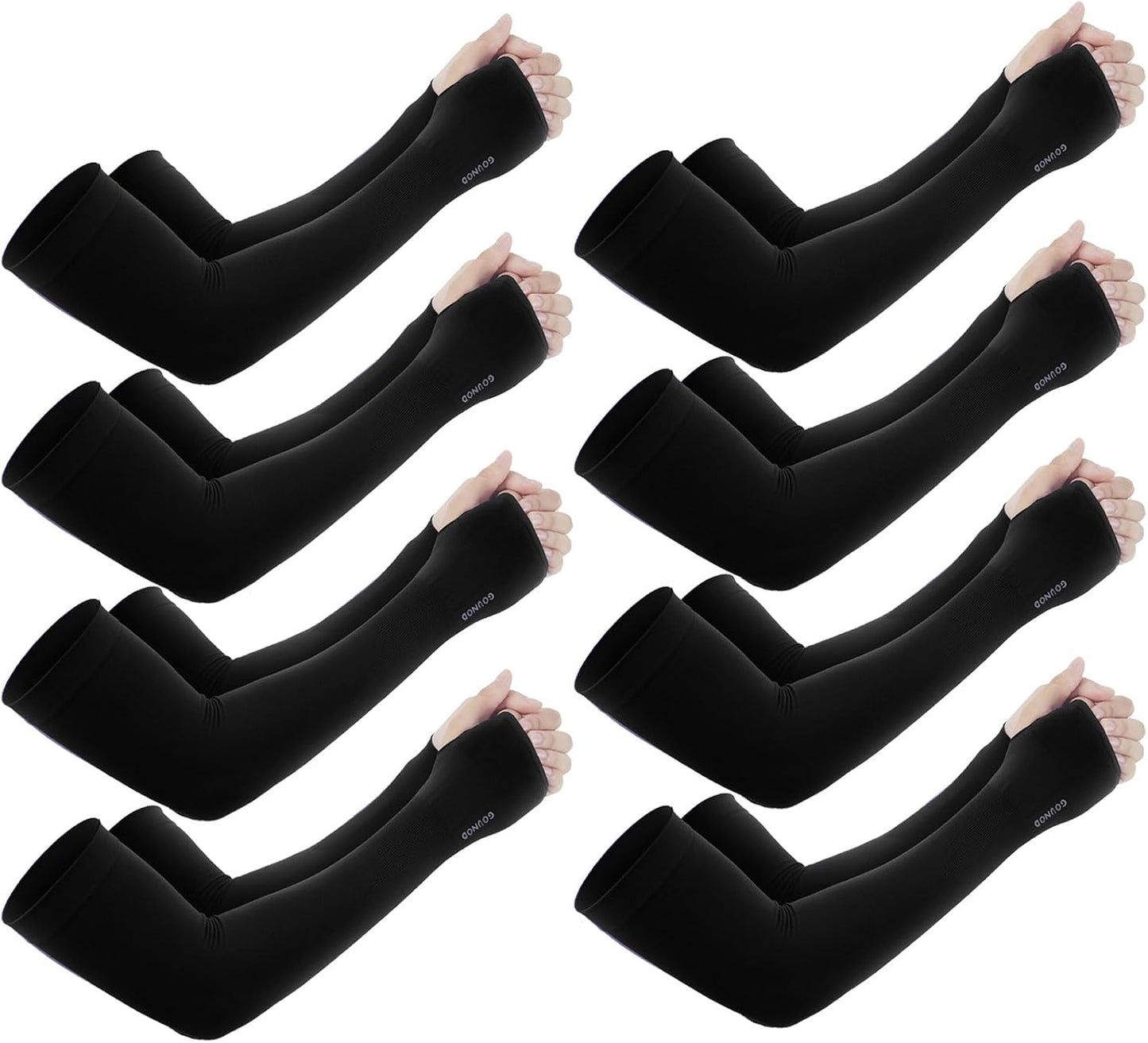 Sun Protection Cooling Arm Sleeves with Thumb Holes - Gardening Outdoors Sports Workouts Sunscreen Arm Sleeves