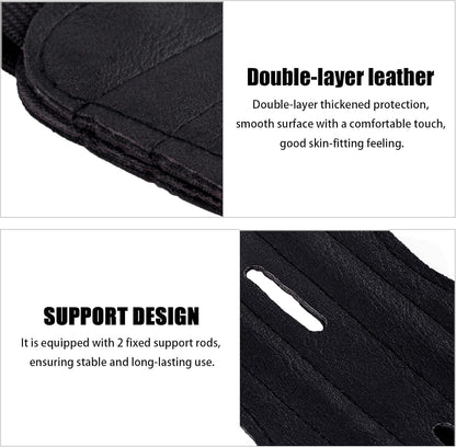 Archery Arm Guard,Archery Arm Guard Finger Tab Set, Adjustable Leather Forearm Guard, Archery Protective Accessories for Recurve Compound Bow