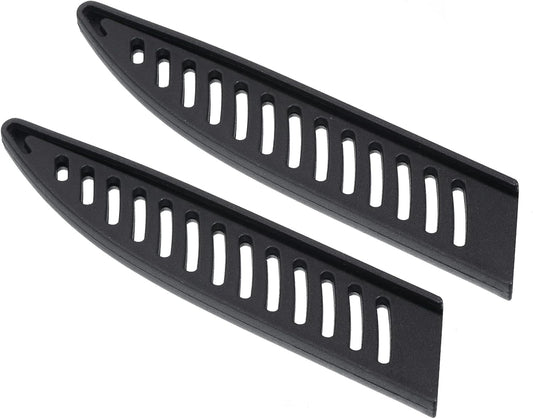 PP Safety Knife Cover Sleeves for 5" Utility Knife, 2 Pack Knives Edge Guard Blade Protector Universal Knife Sheath for Kitchen, Black