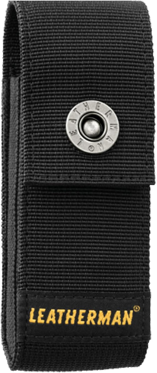 Premium Nylon Snap Sheath, Fits 3.25” to 4.5” Multi-Tools, Black, Medium