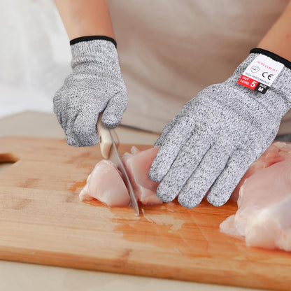 Kitchen Work Safety Protection Anti-Cutting Gloves Grade 5 Wear Resistance,Peel The Shell, Cut The Meat