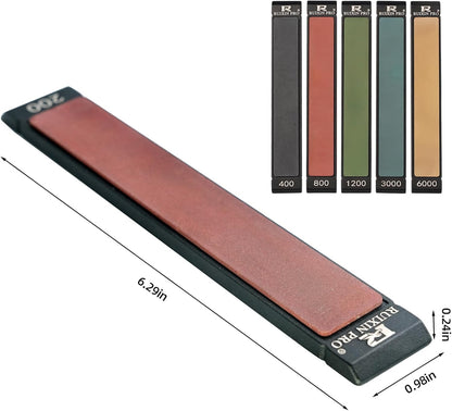 6PCS Diamond Sharpening Stones, #200#400#800#1200#3000#6000 Grit for RX-008 RX-009 Knife Sharpening Fixed-Angle Kit, Professional Whetstone Kit for Kitchen Outdoor