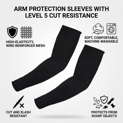 Arm Sleeves, Armband for Garden Kitchen Work 1 Pair (Black)