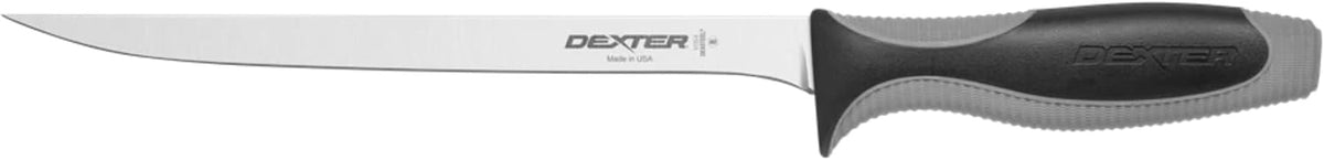 Dexter-Russell 29193 Fillet Knife, 8" V-LO Series, Dexsteel High-Carbon Blade, Soft Grip Handle, Individually Ground, NSF Certified, Perfect Cutlery Packaging, Made in USA